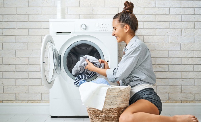 Water Damage in Round Rock TX Hospital Blue Sky Scrubs Laundry